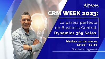 PORTADA WEB Y REDES - CRM Week 2023 - La pareja perfecta de Business Central, Dynamics 365 Sales
